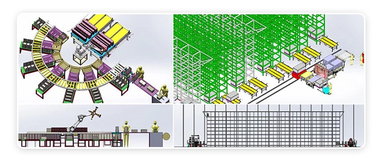 Intelligent Warehouse System Economic Type Flexible Roller Conveyor Power Warehouse Expandable Telescopic Flexible Roller Conveyor with Rgv