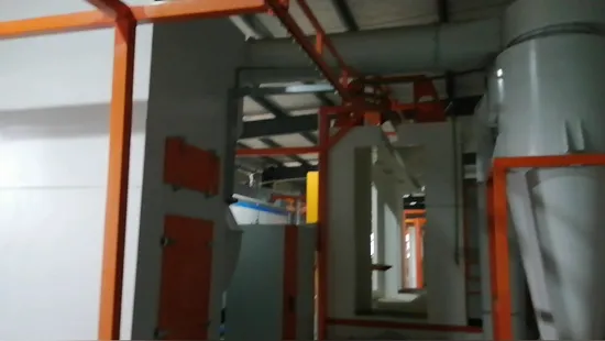 Nuova linea automatica di verniciatura a polvere/macchina di rivestimento/linea di verniciatura per prodotti in metallo
